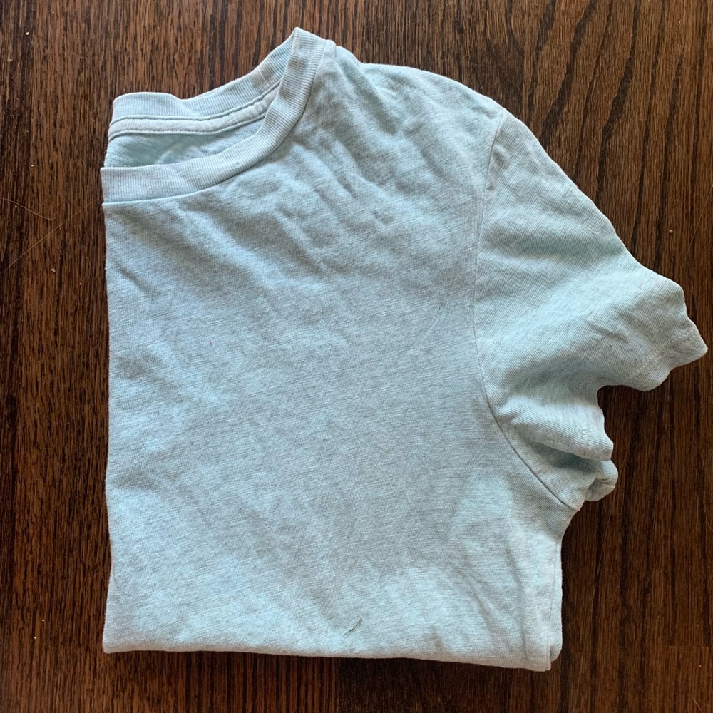 Women's blue tee shirt